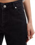 Dr Denim Arch regular fit mid waist straight leg jeans in black used wash