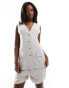 Фото #1 товара In The Style linen tailored longline waistcoat co-ord in light grey