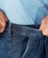 ფოტო #4 პროდუქტის Men's Stretch Denim Classic-Fit Pleated Pants