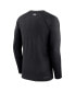 Фото #3 товара Men's Black Colorado Rockies Authentic Collection Game Raglan Performance Long Sleeve T-shirt