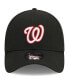 Фото #3 товара Men's Black Washington Nationals Logo 39THIRTY Flex Hat