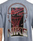 ფოტო #5 პროდუქტის Men's Max90 Basketball Short Sleeve Logo Graphic T-Shirt