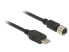 Navilock 62940 - 1.2 m - USB C - M8 - Black - 1 pc(s) - Taiwan