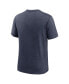 ფოტო #4 პროდუქტის Men's Heather Navy Los Angeles Angels Home Spin Tri-Blend T-shirt