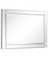 Фото #4 товара Moderno Squared Corner Beveled Rectangle Wall Mirror, 40" x 30" x 1.18"