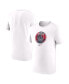 Фото #1 товара Men's White Paris Saint-Germain Crest T-Shirt