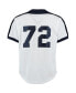 Men's Carlton Fisk White Chicago White Sox Cooperstown Mesh Batting Practice Jersey