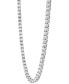 Фото #2 товара Men's Cubic Zirconia 20" Tennis Necklace in Black Ion-Plated Stainless Steel