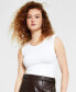 Фото #1 товара Women's Shoulder Pad Sleeveless Bodysuit, Created for Macy's
