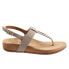Фото #2 товара Softwalk Brea S2104-058 Womens Gray Wide Leather Slingback Sandals Shoes