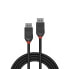 Фото #4 товара Lindy 0.5m DisplayPort 1.2 Cable - Black Line - 0.5 m - DisplayPort - DisplayPort - Male - Male - 4096 x 2160 pixels