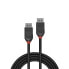 Lindy 0.5m DisplayPort 1.2 Cable - Black Line - 0.5 m - DisplayPort - DisplayPort - Male - Male - 4096 x 2160 pixels