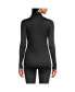 ფოტო #2 პროდუქტის Women's Silk Interlock Turtleneck Long Underwear Top