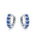 ფოტო #3 პროდუქტის Round Solitaire Cubic Zirconia AAA CZ S-Style Wave Kpop Huggie Hoop Earrings For Women .925 Sterling Silver More Colors