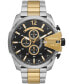 Men's Mega Chief Chronograph Two-Tone Stainless Steel Bracelet Watch, 51mm