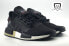 Фото #2 товара Adidas NMD V2 Core Black Gold Metallic Youth Size 7 Classic Running Shoes FW8048