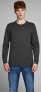 Фото #3 товара JJEBASIC KNIT CREW NECK NOOS Men´s Sweater Dark Grey Melange