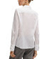 Фото #3 товара Women's Pinstripe Cotton Long-Sleeved Blouse