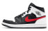Фото #1 товара Кроссовки Nike Air Jordan 1 Mid Black Chile Red White (Черно-белый)