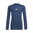 Фото #1 товара Спортивная футболка с коротким рукавом, детская Adidas Techfit Синий