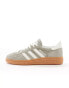 adidas Originals Handball Spezial trainers in yellow and pink with gum sole