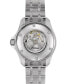 ფოტო #2 პროდუქტის Men's Swiss Automatic DS Action Day-Date Powermatic 80 Stainless Steel Bracelet Watch 41mm