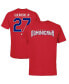 Men's Vladimir Guerrero Jr. Red Dominican Republic Baseball 2023 World Baseball Classic Name and Number T-shirt