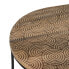 Фото #8 товара Вспомогательный стол 60 x 39,5 x 60 cm Натуральный Чёрный Металл Деревянный (2 штук)