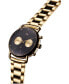 ფოტო #2 პროდუქტის Men's Blacktop Gold-Tone Stainless Steel Bracelet Watch 42mm