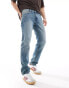 New Look slim jeans in vintage washed blue Голубой, W36 L30 - фото #4