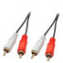 Lindy Audio Cable 2xPhono Stereo /1m - 2 x RCA - Male - 2 x RCA - Male - 1 m - Red - White