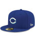 Фото #2 товара Men's Royal Cincinnati Reds Logo White 59FIFTY Fitted Hat