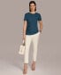 ფოტო #6 პროდუქტის Women's Short Sleeve Ruched-Side Top