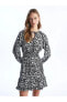 Фото #3 товара Платье женское LC WAIKIKI Vision с длинным рукавом и узором на воротнике
