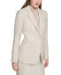 Petite Patch-Pocket Tonal Tweed Blazer