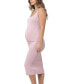 ფოტო #3 პროდუქტის Maternity Carmen Rib Knit Tank Dress