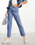 Фото #1 товара New Look mom jeans in stonewash blue