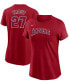 ფოტო #1 პროდუქტის Women's Mike Trout Red Los Angeles Angels Name Number T-shirt