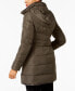 ფოტო #2 პროდუქტის Women's Faux-Fur Collar Down Puffer Coat