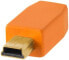 Фото #7 товара Tether Tools TetherPro cable, USB 2.0 A to MiniB 5 pin, USB cable, 4.6 m, orange [cu5451]