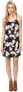 Фото #2 товара kensie 241275 Womens Botanical Florals Shift Dress Black Combo Size Large