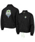 Фото #1 товара Куртка для мужчин The Wild Collective водонепроницаемая черного цвета Seattle Sounders FC Coaches