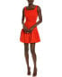 Фото #1 товара Maison Tara Savannah Crepe Mini Dress Women's Orange 14