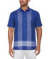 Фото #1 товара Men's Classic-Fit L-Shape Yarn-Dyed Linen Blend Button-Down Shirt