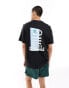 adidas Originals waves back print t-shirt in black