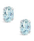 ფოტო #13 პროდუქტის Gemstone Stud Earrings in 10k White Gold