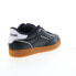 Фото #15 товара Reebok Club C Bulc Mens Black Leather Lace Up Lifestyle Sneakers Shoes