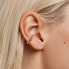 Unconventional gold-plated earrings with zircons ZOE Gold AR01-290-U