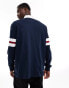 Tommy Jeans varsity explorer rugby shirt in navy Синий, 2XL - 56 - фото #4