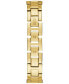 ფოტო #5 პროდუქტის Women's Crystal Beaded Gold-Tone Stainless Steel Bracelet Watch 30mm